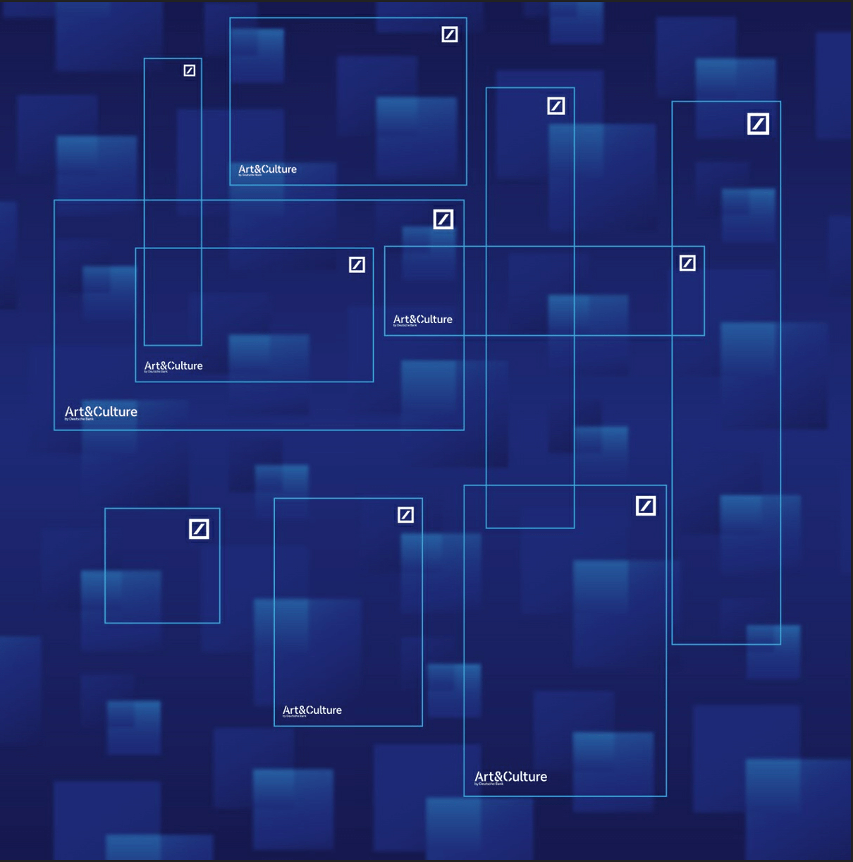 Matrix frames with Deutsche Bank logo